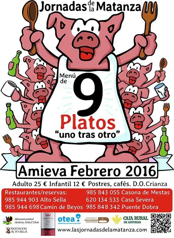 Amieva celebra las Jornadas Gastronómicas de la Matanza en febrero