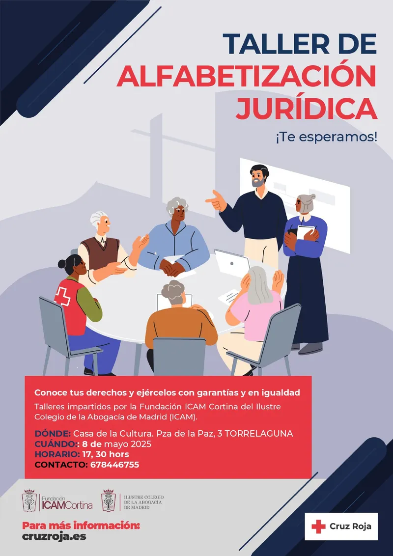 Torrelaguna ofrece un taller gratuito de alfabetización jurídica para mayores