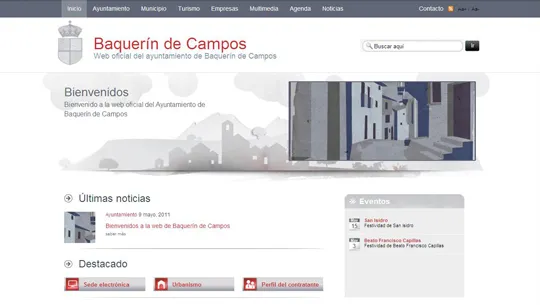 Baquerín de Campos estrena portal web para informar a sus vecinos