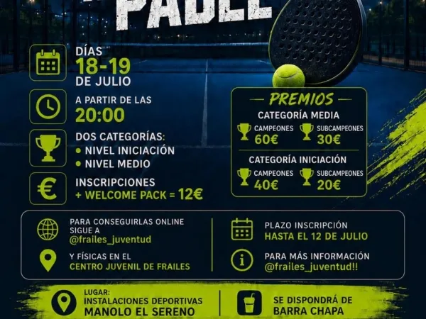 Frailes celebra el Torneo Nocturno de Pádel y el Circuito Flamenco