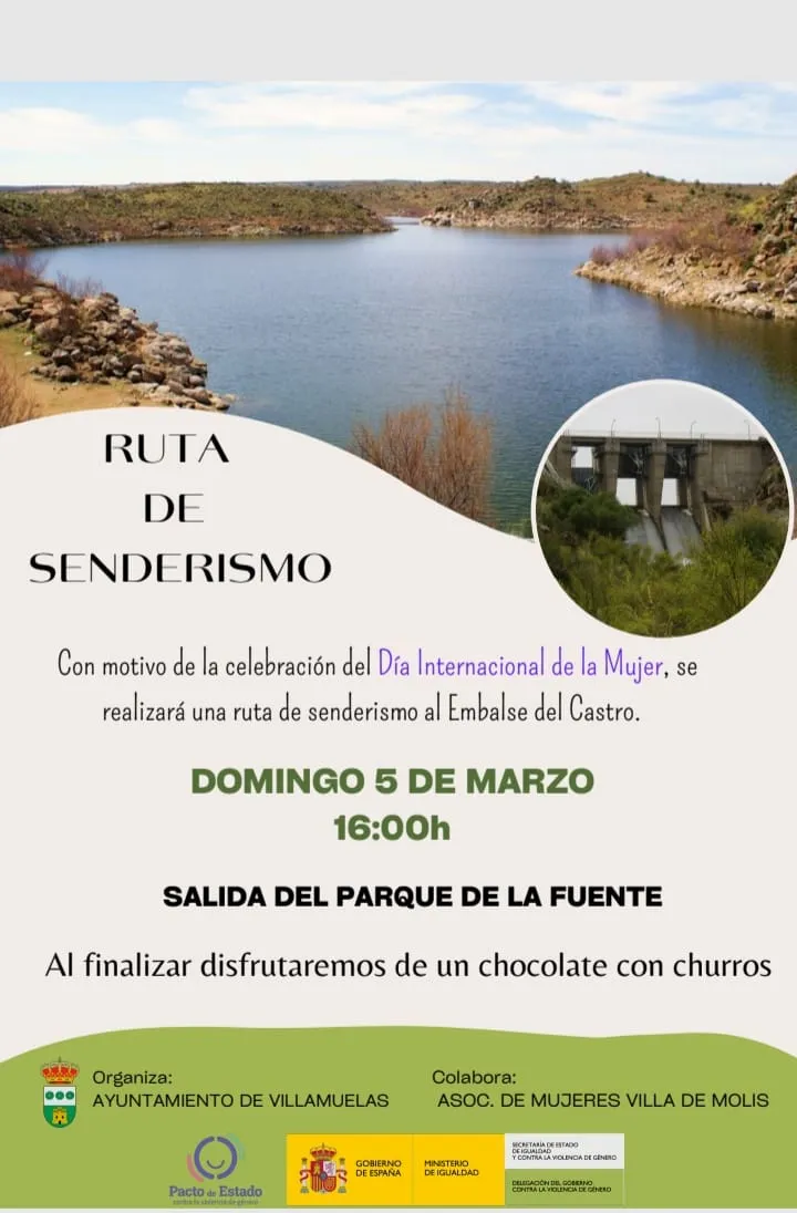 Villamuelas organiza una ruta senderista al pantano el próximo 5 de marzo