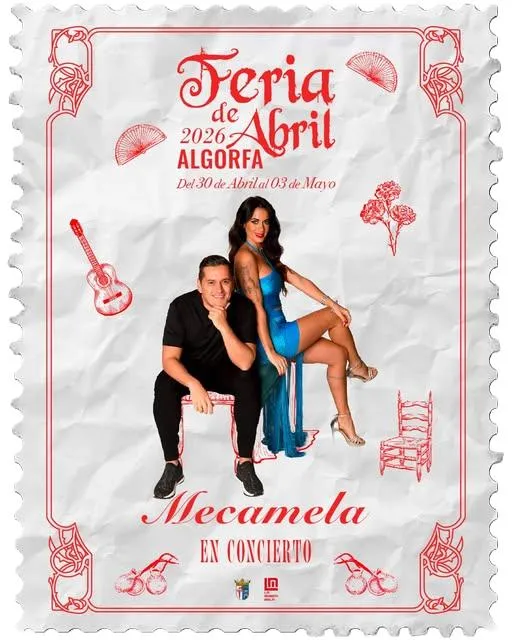 Mecamela actuará gratis en la Feria de Abril de Algorfa el 1 de mayo