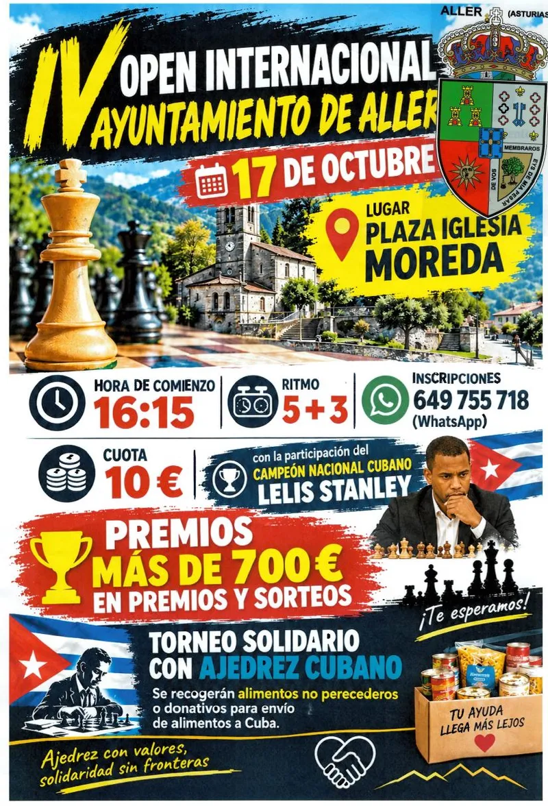 Aller celebra la IV edición del Open Internacional de Ajedrez