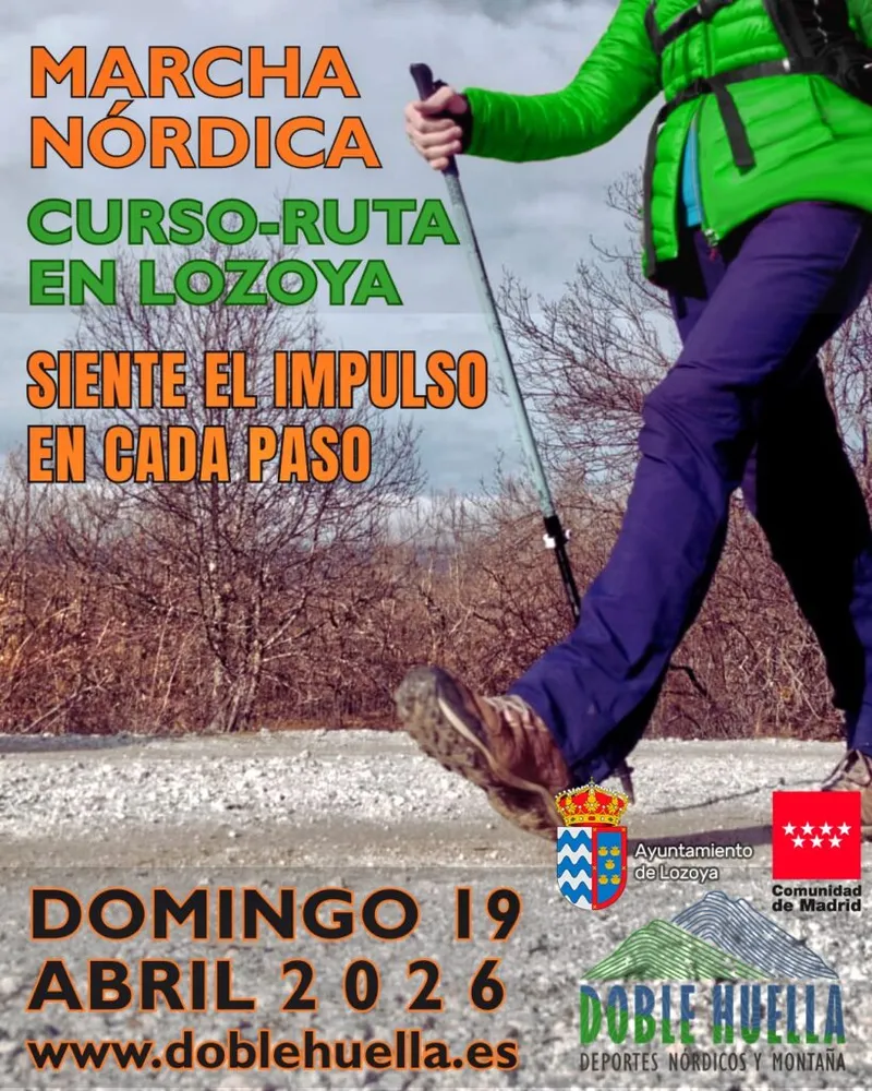 Lozoya celebra una marcha nórdica el 19 de abril