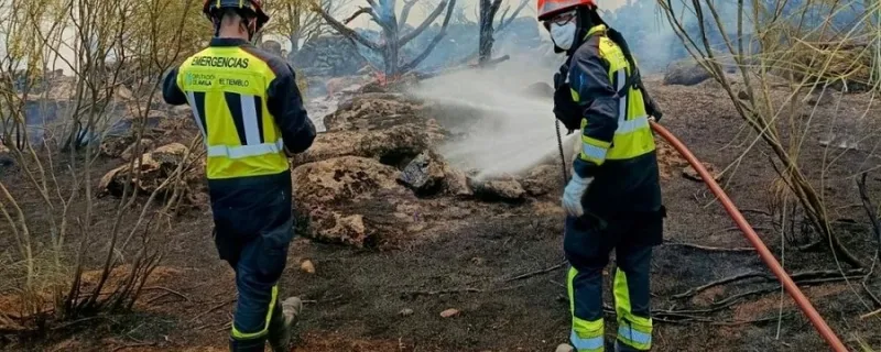 La Diputación de Ávila moviliza medios contra el incendio de El Barraco
