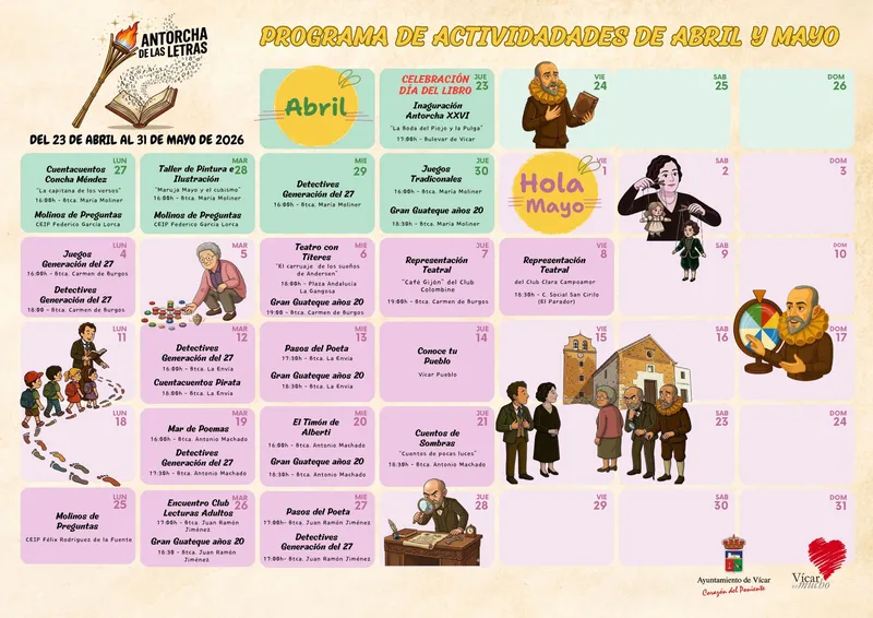 La gincana literaria 'La Isla del Tesoro' anima la cultura en Vícar