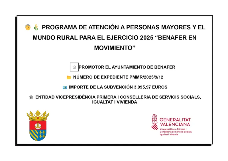 Benafer impulsa el bienestar de sus mayores con el programa 'Benafer en Movimiento'