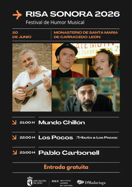 El Monasterio de Carracedo acoge Risa Sonora 2026 con humor y música en directo