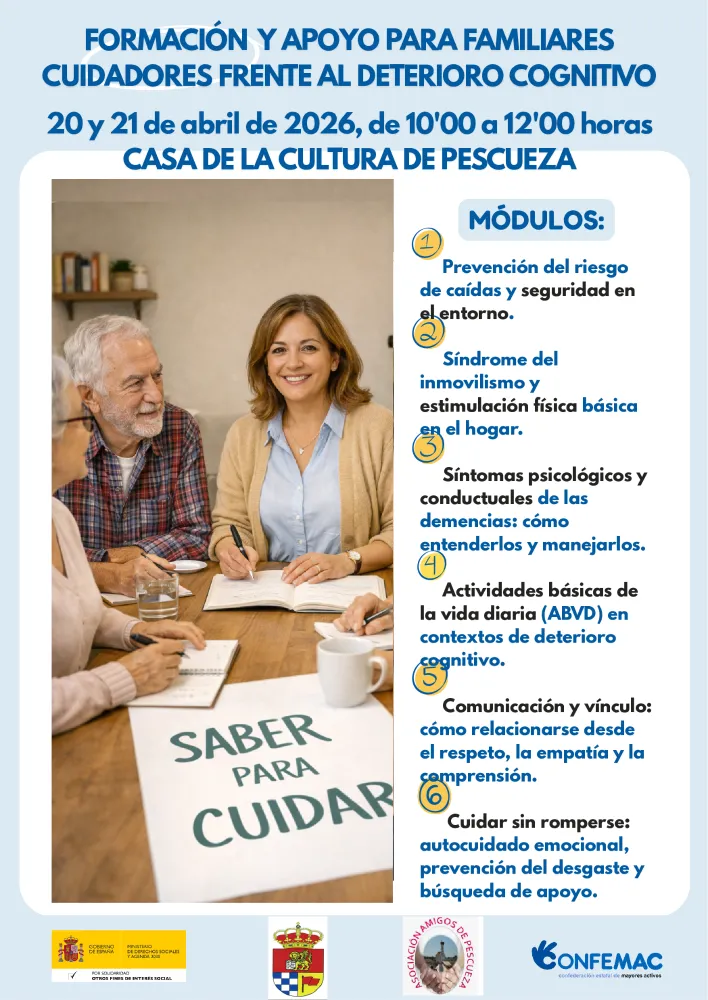 Pescueza organiza formación para cuidadores de familiares