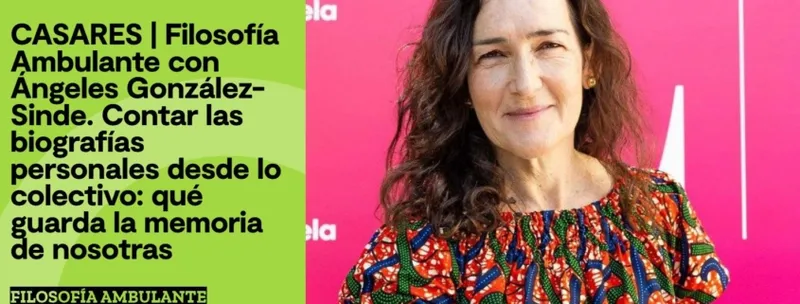 Ángeles González-Sinde dialogará con vecinos de Casares sobre su novela