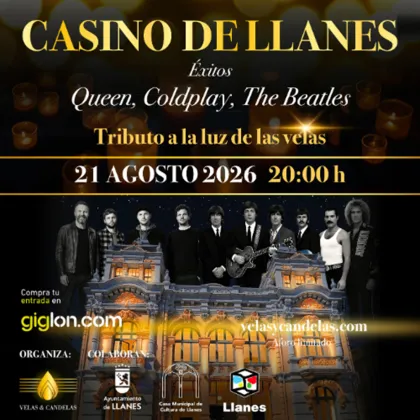 Llanes acoge un concierto 'Tributo a la luz de las velas' con éxitos de Queen, Coldplay y The Beatles