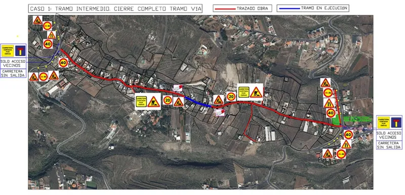 Candelaria renueva la red de agua de la Calle Vence con una inversión de casi un millón de euros