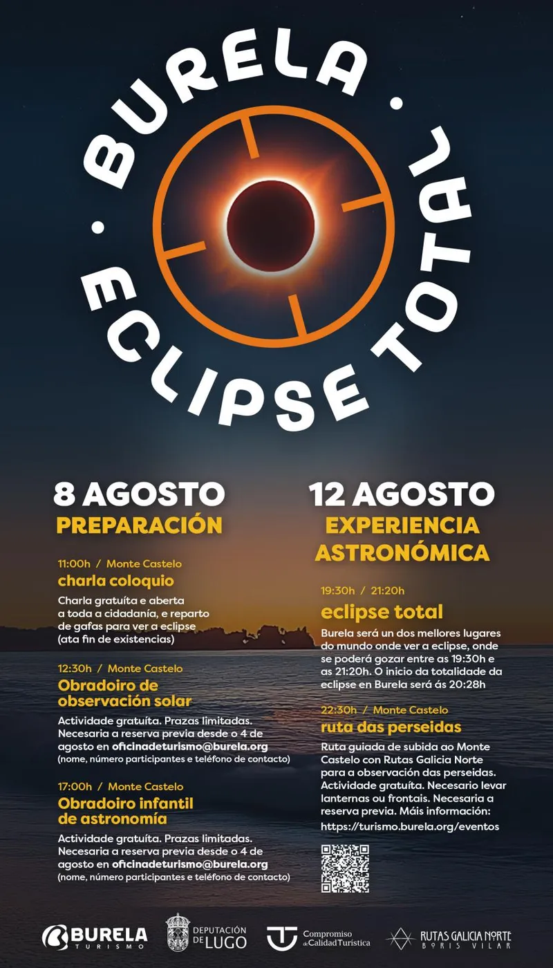 Burela se prepara para la eclipse total de sol con un programa de actividades divulgativas