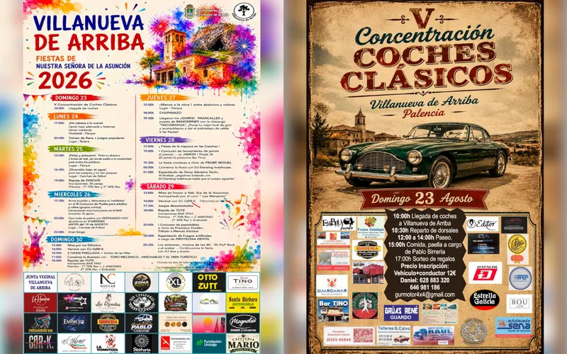 Villanueva de Arriba celebra sus fiestas patronales en agosto de 2026