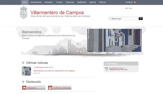 Villarmentero de Campos estrena portal municipal para informar a sus vecinos