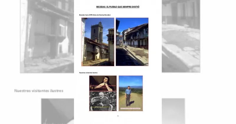 Becedas desvela su historia y encanto en la guía 'El Pueblo que siempre existió'