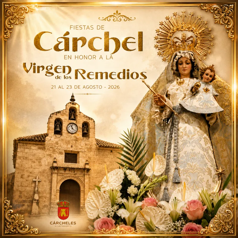 Cárcheles presenta el programa oficial de sus fiestas patronales en honor a la Virgen de los Remedios