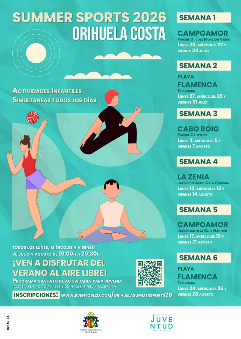 Orihuela celebra el Summer Sports 2026 con actividades juveniles de verano