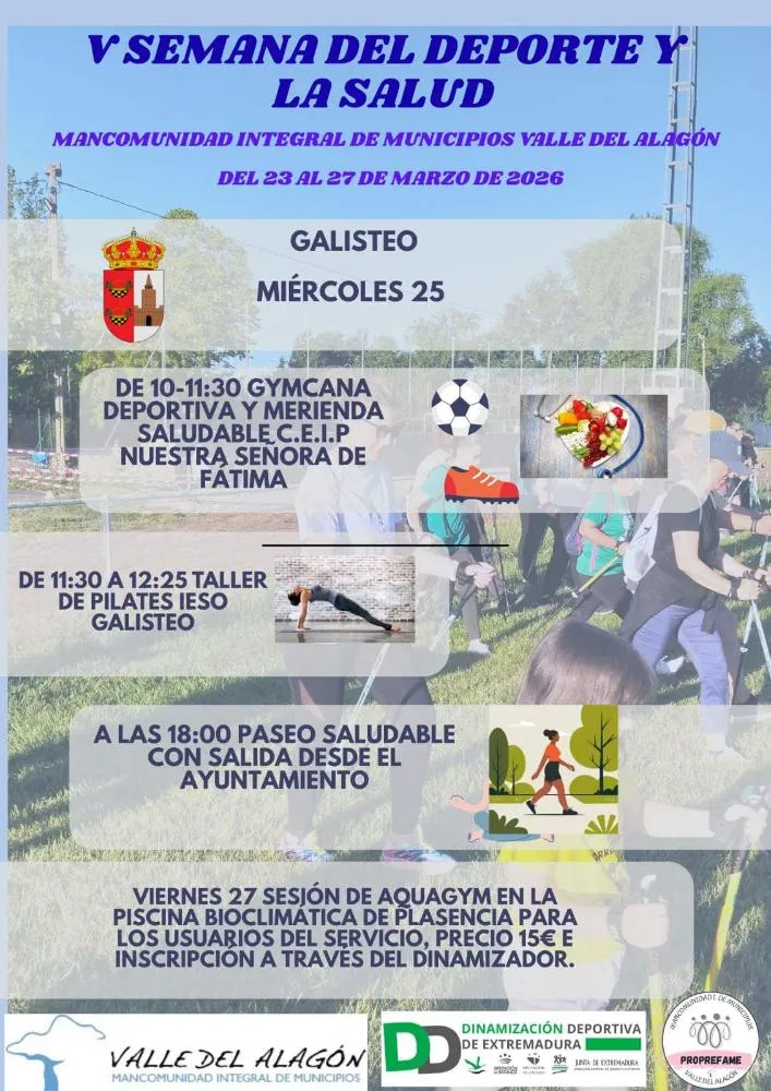 Galisteo celebra la V Semana del Deporte y la Salud con actividades para todos