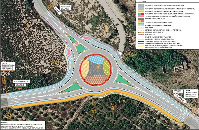 Orihuela avanza en la seguridad vial con una nueva glorieta en Montepinar y La Matanza