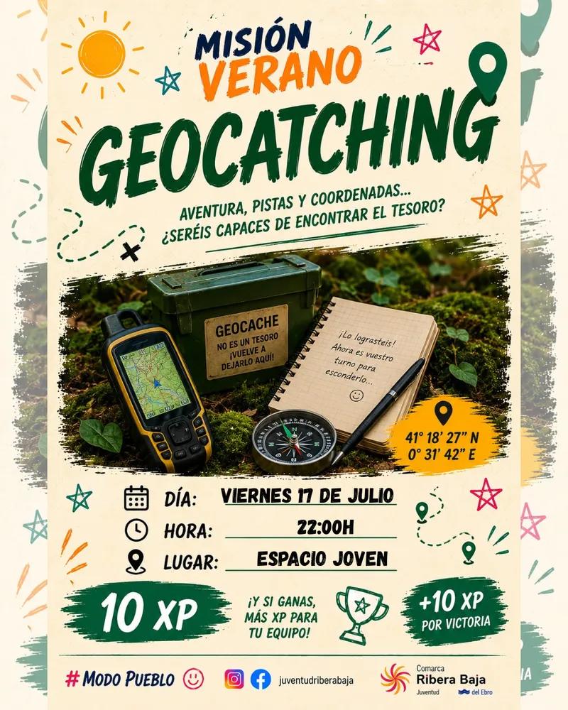 El Espacio Joven de Quinto organiza una actividad de geocaching para jóvenes este viernes