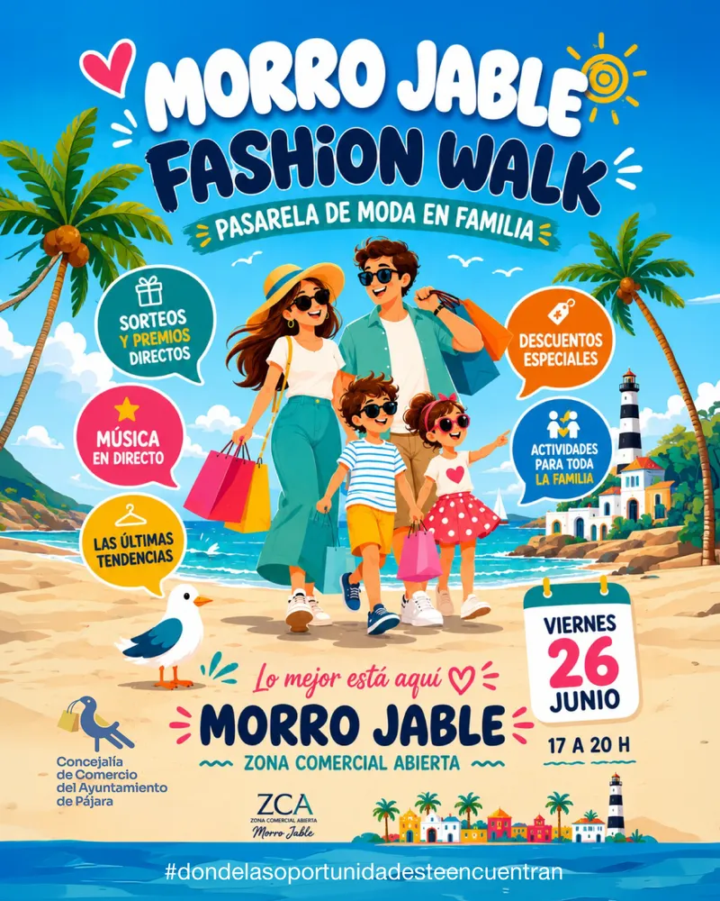 Morro Jable se viste de moda con la pasarela familiar 'Fashion Walk'