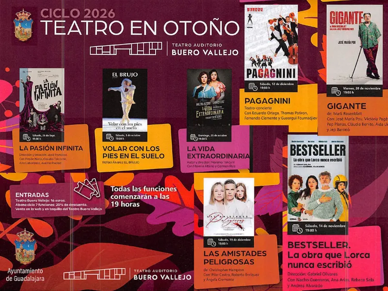 Guadalajara acoge un ciclo de teatro con grandes nombres de la escena nacional este otoño