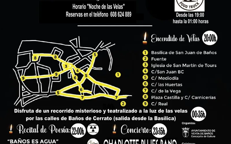 Baños de Cerrato se ilumina con la 8ª Noche de las Velas el 25 de julio