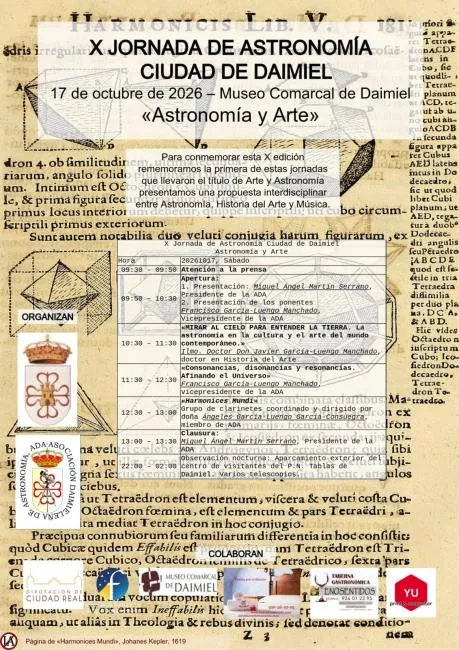 Daimiel celebra la décima edición de sus Jornadas de Astronomía con arte y música