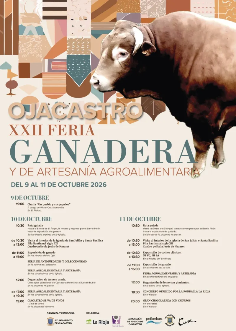 Ojacastro revive sus tradiciones en la XXII Feria Ganadera y Artesana