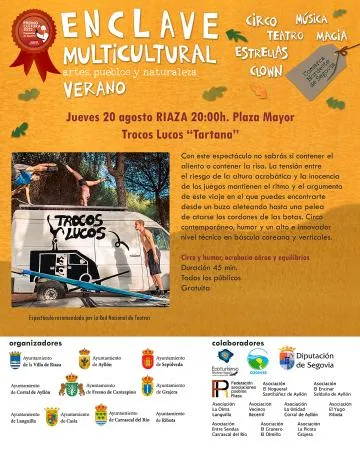 Riaza acoge el espectáculo circense "La Tartana" este jueves 20 de agosto