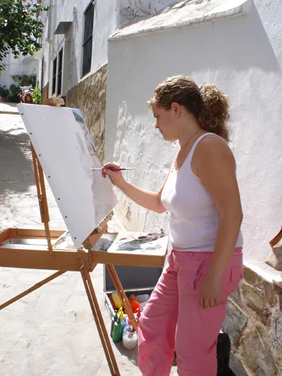 Jéssica Mateos Piña: de Ubrique a Sevilla, una artista que compagina derecho y pintura