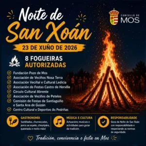 Ocho asociaciones de Mos obtienen permiso para las hogueras de San Xoán