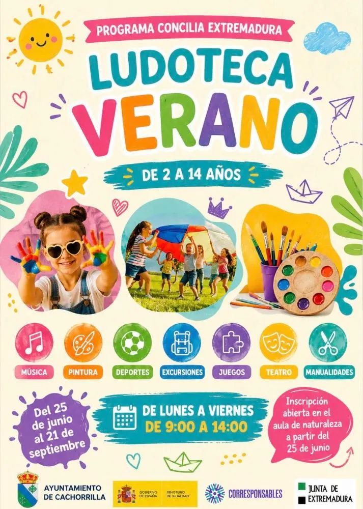 Cachorrilla celebra el verano con actividades para niños en la ludoteca municipal