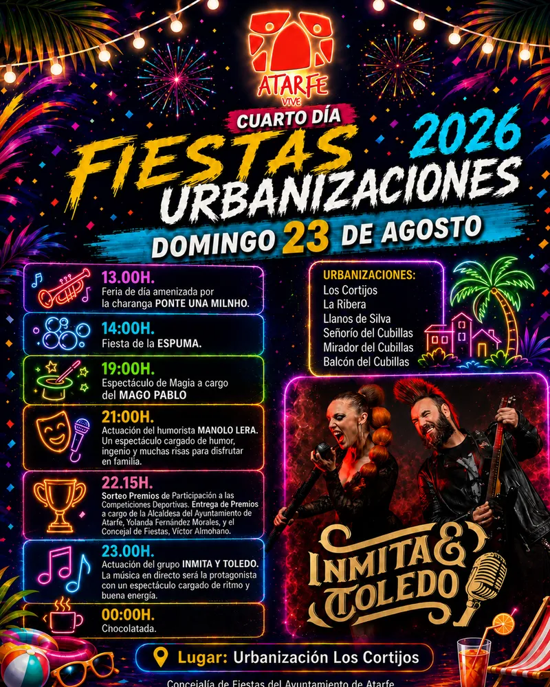 Atarfe despide sus Fiestas de las Urbanizaciones con música y actividades familiares