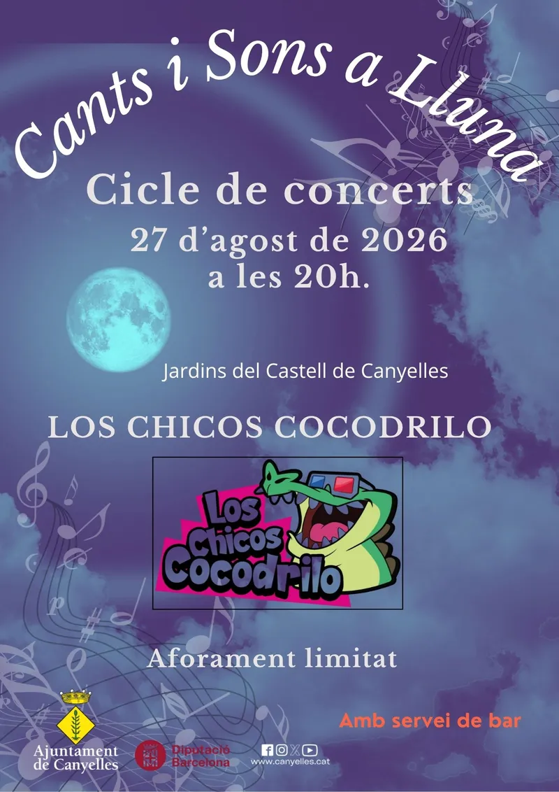 Los Chicos Cocodrilo cierran el ciclo de conciertos 'Cants i Sons a Lluna' en Canyelles
