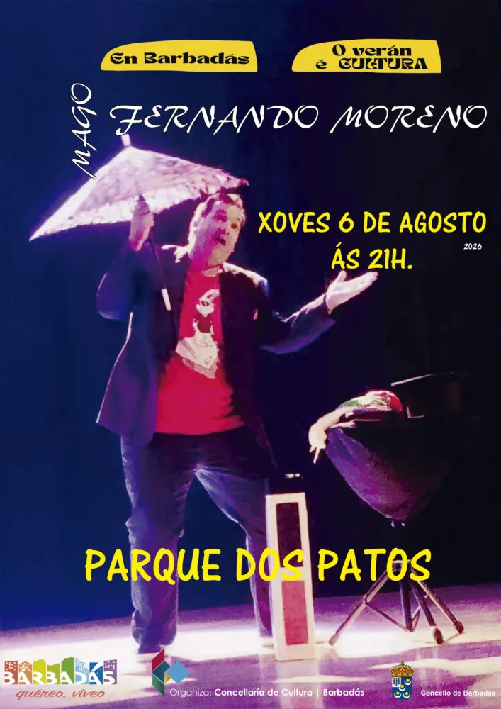 El Mago Fernando Moreno trae 'Superpoderes Mágicos' a Barbadás este jueves