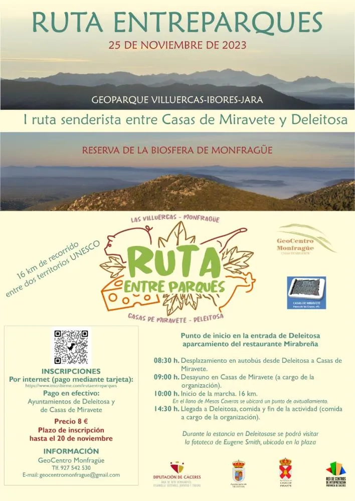 Deleitosa celebra la I Ruta Senderista 'Entreparques' entre Casas de Miravete y el municipio