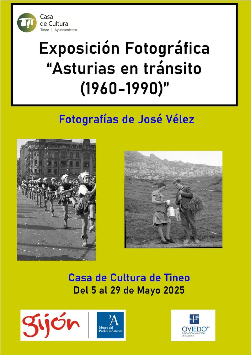Tineo acoge la exposición fotográfica "Asturias en tránsito (1960-1990)" de José Vélez