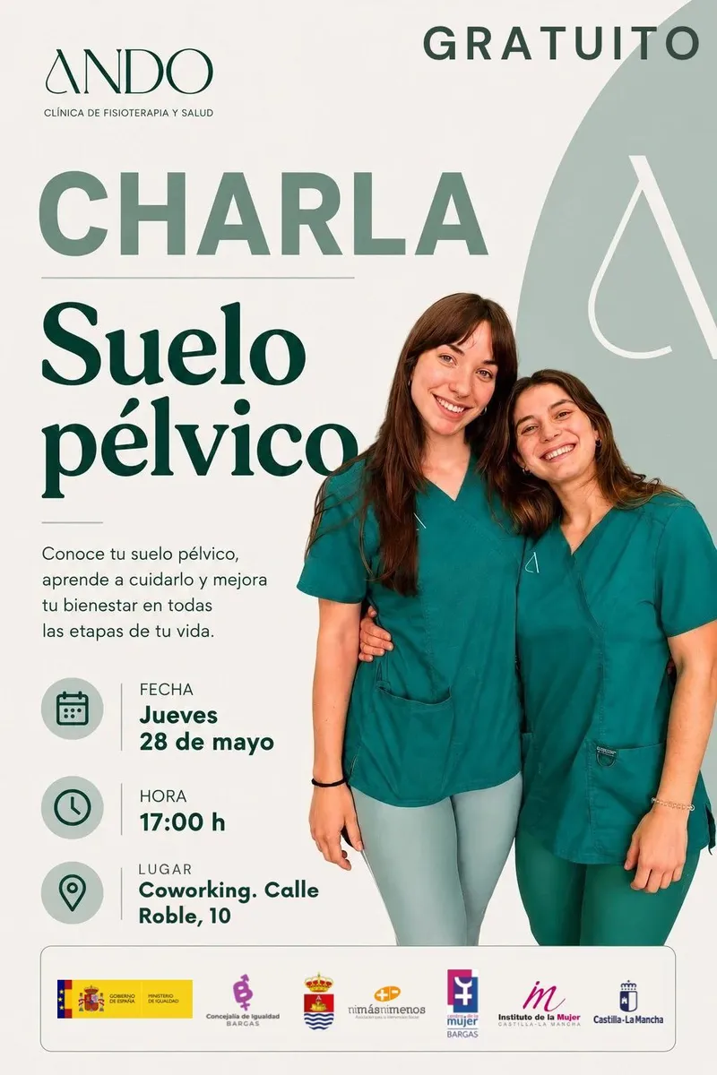 Charla gratuita sobre salud del suelo pélvico en Bargas