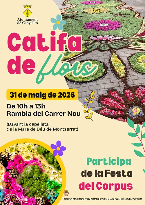 Canyelles celebra la Catifa Flors 2026 el 31 de mayo