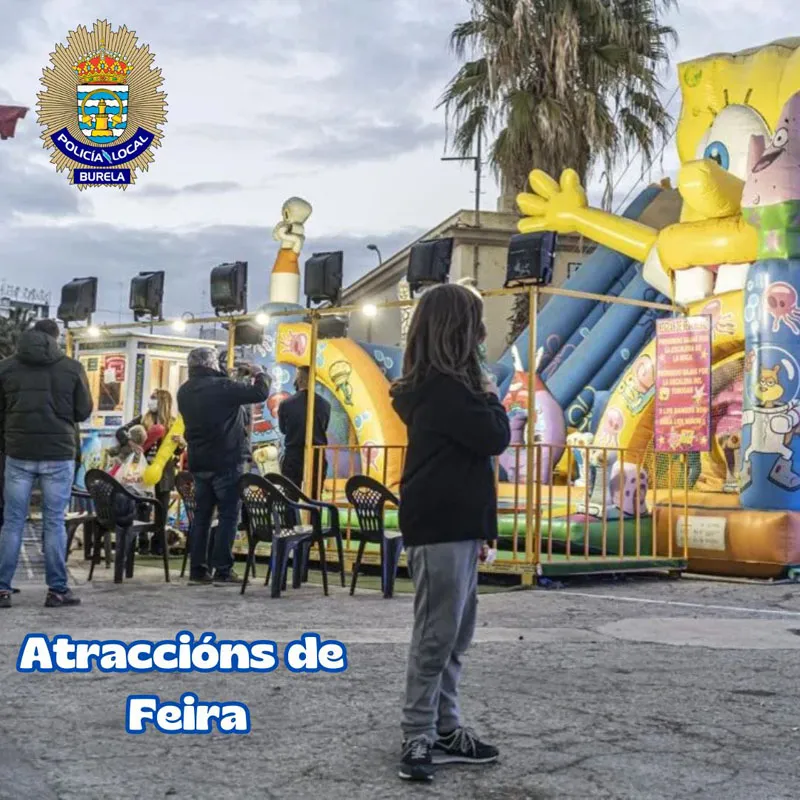 Burela refuerza la seguridad en las atracciones de feria para sus festejos