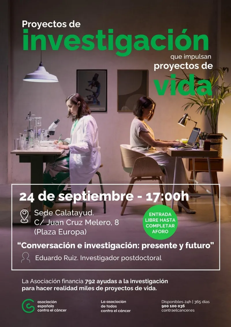 Calatayud acoge una jornada sobre investigación contra el cáncer organizada por la AECC