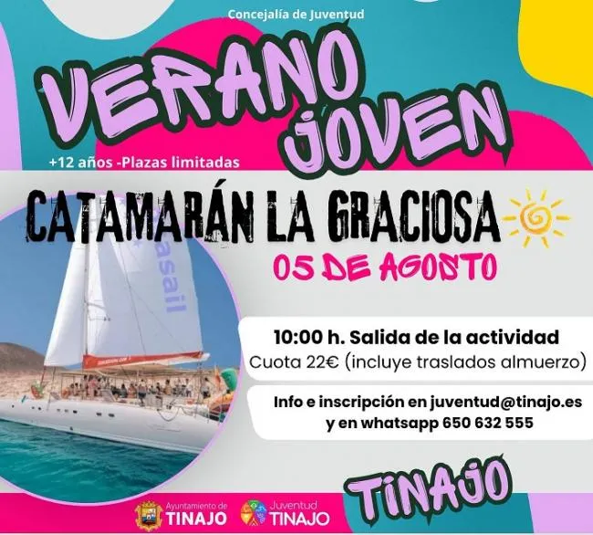 Juventud de Tinajo organiza una excursión a La Graciosa el 5 de agosto