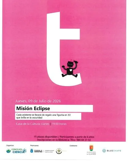 Taller infantil gratuito en Llanes para descubrir el eclipse solar de 2026