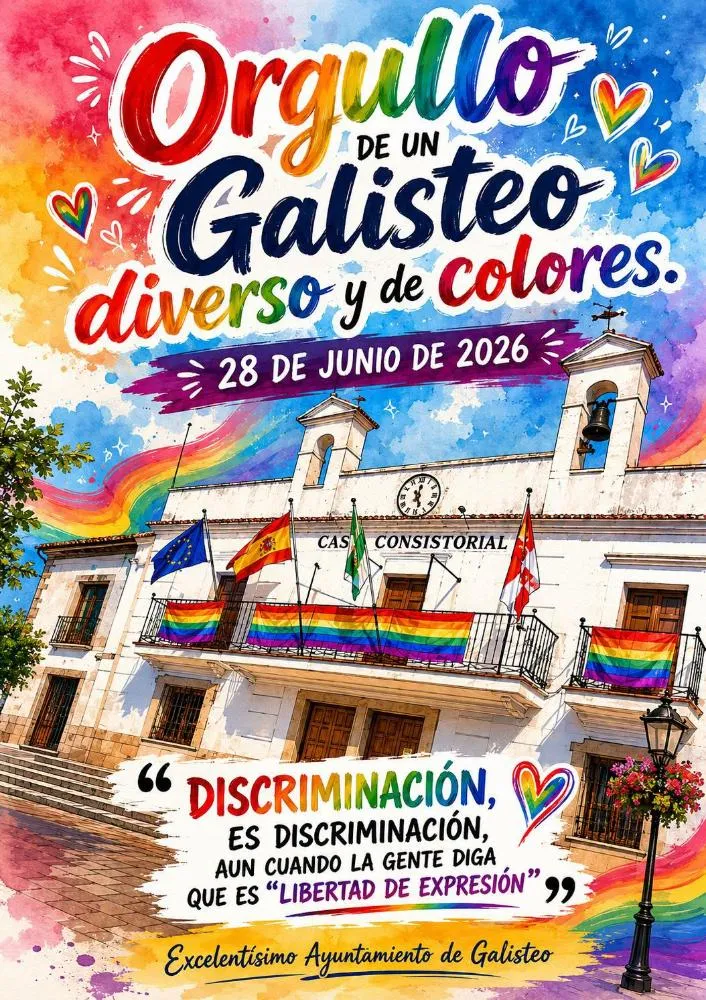 Galisteo ondea la bandera LGTBI+ y reafirma su compromiso con la igualdad