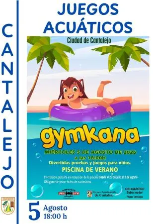 Cantalejo celebra juegos acuáticos gratuitos en la piscina de verano