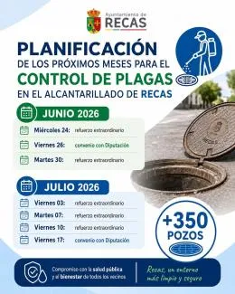 Recas refuerza el control de plagas con tratamientos de desinsectación y desratización