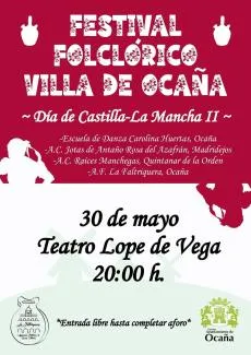 Ocaña celebra el Festival Folclórico 'Villa de Ocaña' el 30 de mayo