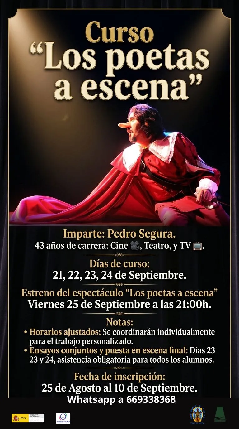 Taller de interpretación teatral "Los poetas a escena" en Aledo